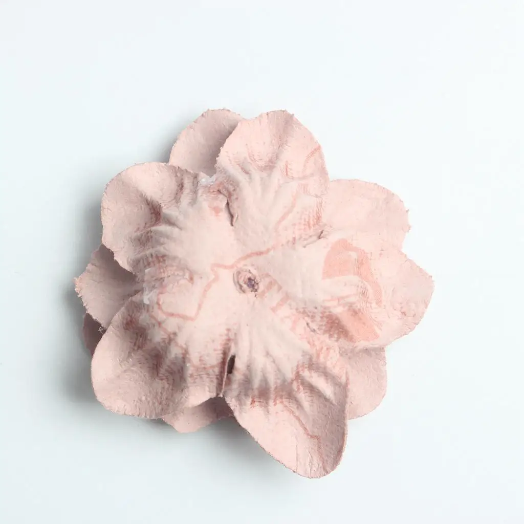 Artificial Flower Heads Flannel Camellia Flower for Clothing Crafts Hair Clips Decorations for Party and Wedding Use
