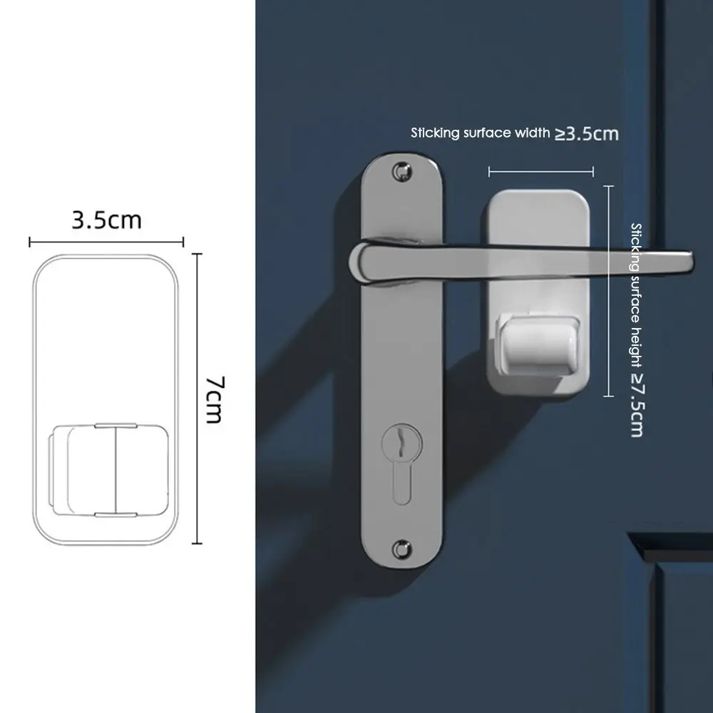 Manijas de puerta para niños, manija de puerta antiapertura de gato, cerradura fija, cerradura de seguridad fija