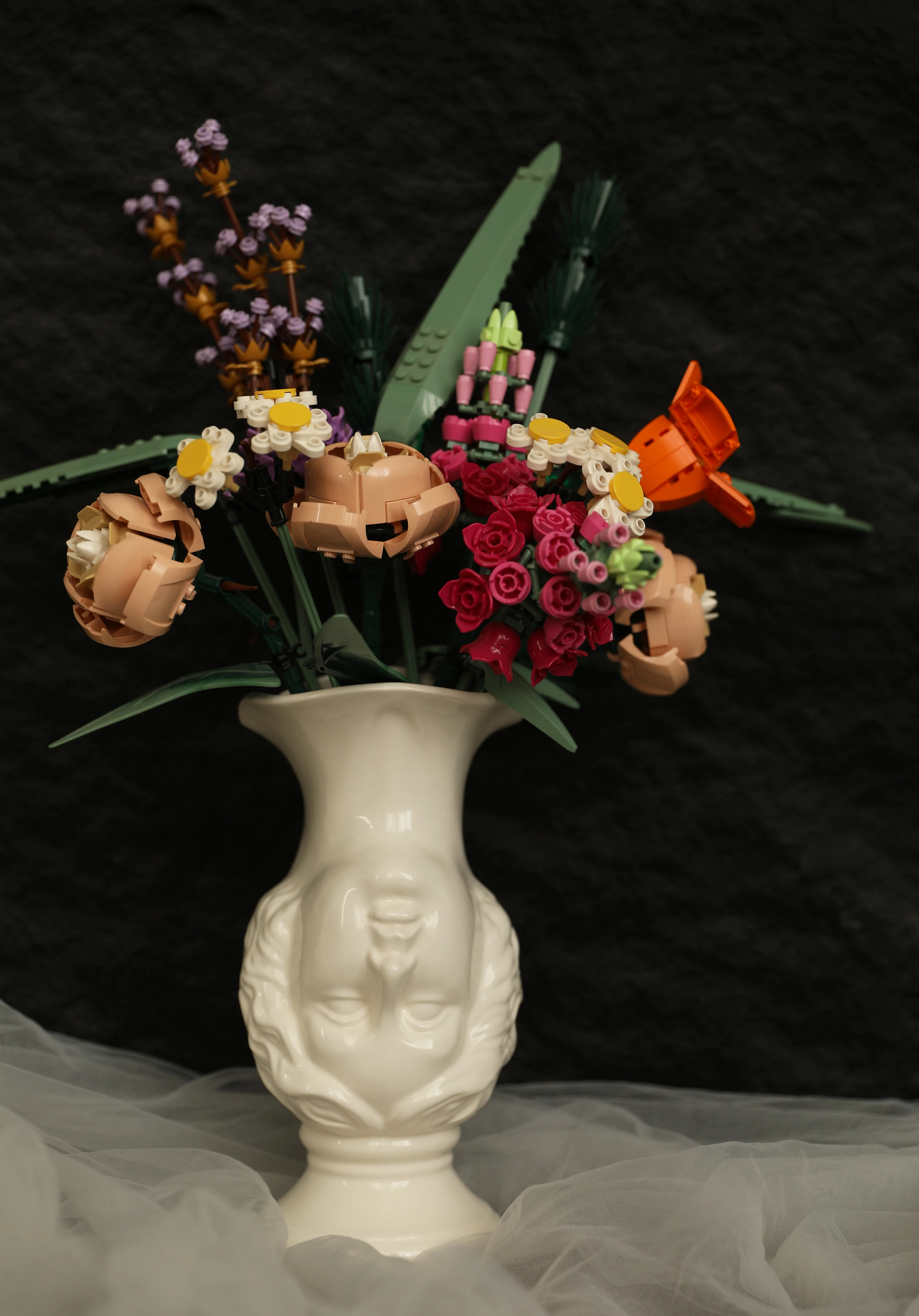 

Vase, Nordic wind moon god bust medieval ceramic vase