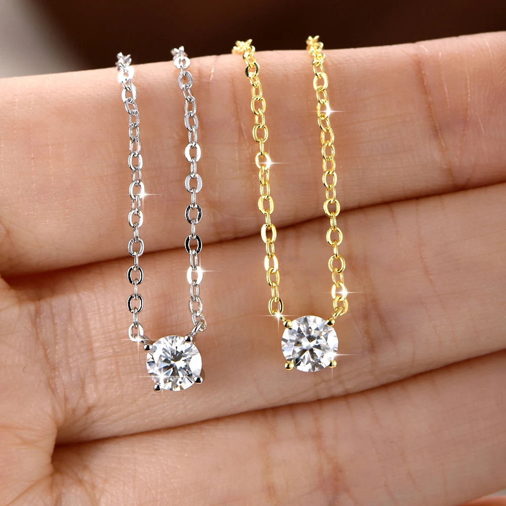 Sweetrain 0.3-5CT Moissanite 목 - Moissanite Pendant Necklace Solitaire 리뷰 및 가격