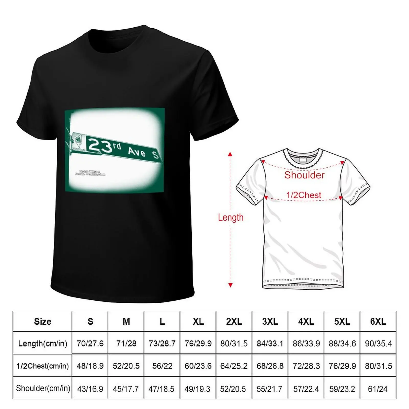 23rd Avenue, Central District, WHITE MINT Seattle, Washington by Mistah Wilson T-Shirt Casual Soft Cotton Short Sleeve Tee