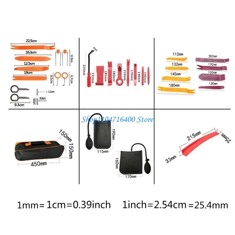 y1gd 28 peças ferramentas remoção fixadores e moldagem projetado para remoção moldagens, fixadores e molduras