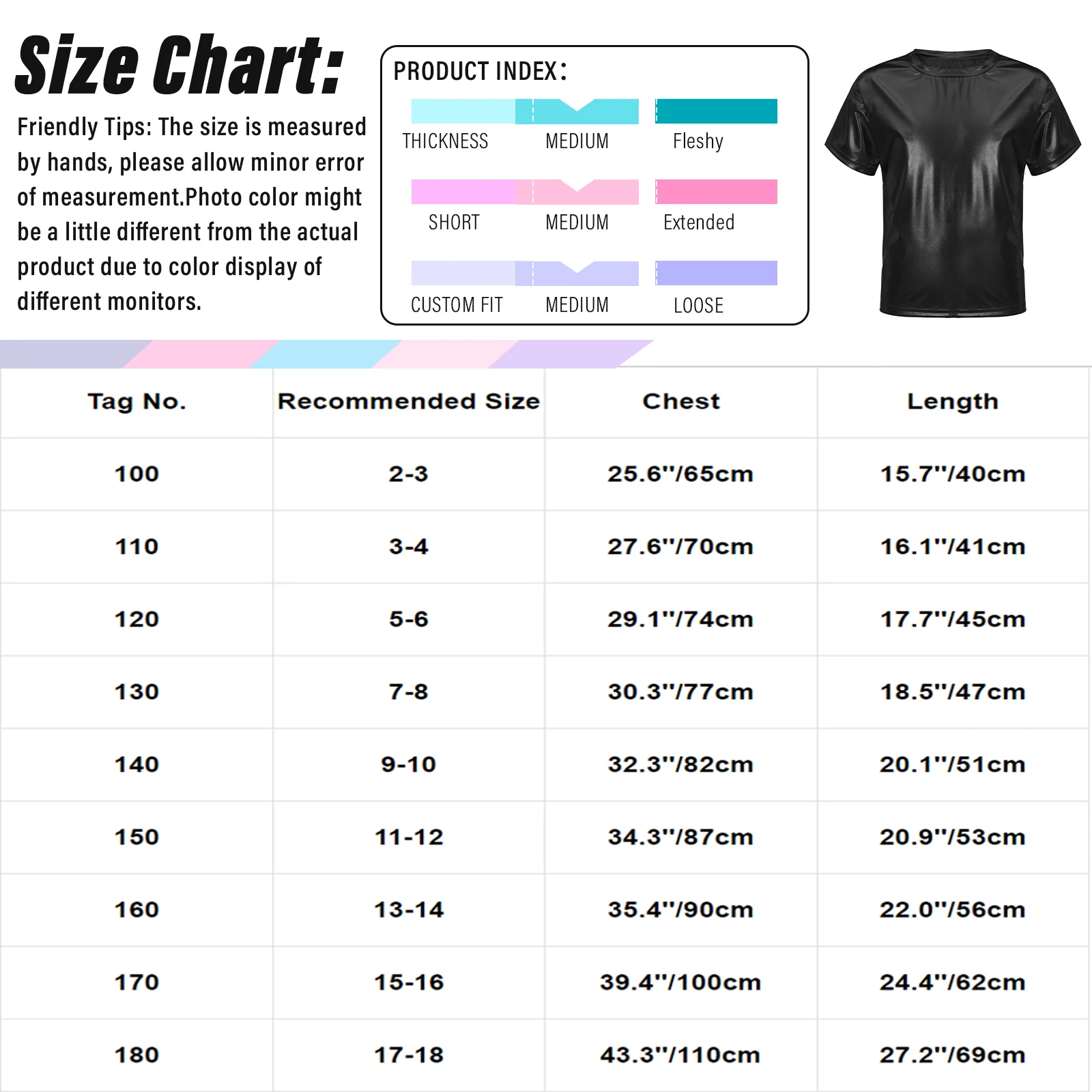 Kids Girls Boys Jazz Hip Hop Dance Competition Stage Performance Tops Dancewear Metallic Shiny Short Sleeve Round Neck T-shirt