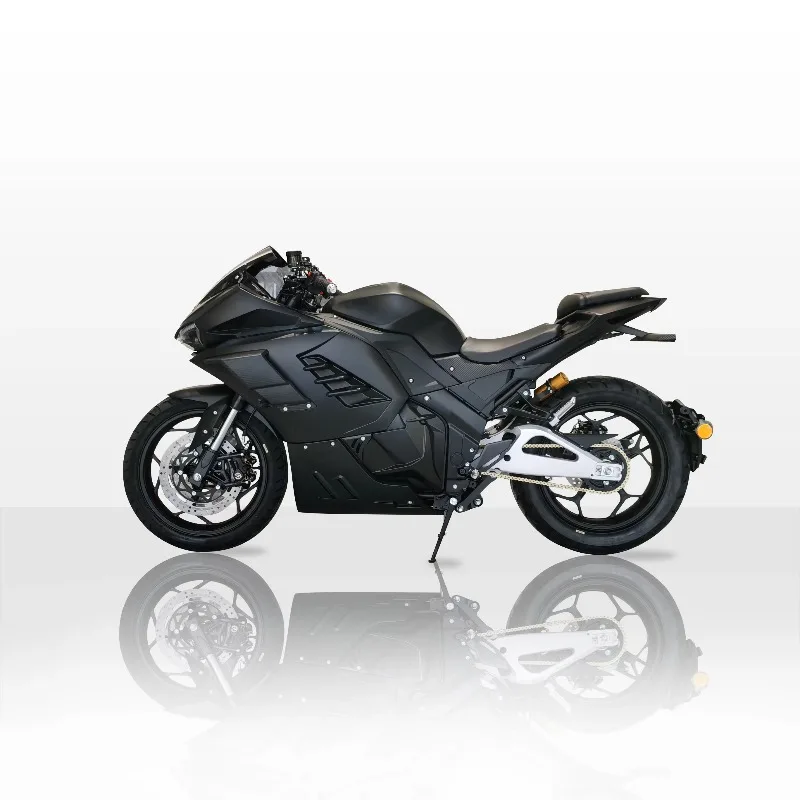 Luyuan Motorcycle Customize Lithium 72V 130KM/H Chain Motor 4000w Electric Motorcycle For Delivery