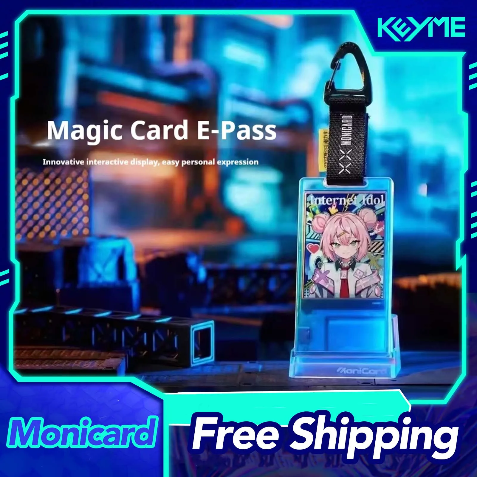 badge-elettronico-monicard-magic-card-pass-nfc-bluetooth-badge-digitale-intelligente-personalizzabile-con-schermo-gif-ciondolo-trendy-anime-regalo