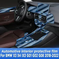For BMW X3 X4 IX3 G01 G02 G08 2018-2022 Car Door Center Console Media Dashboard Navigation TPU Anti-scratch Protector Film