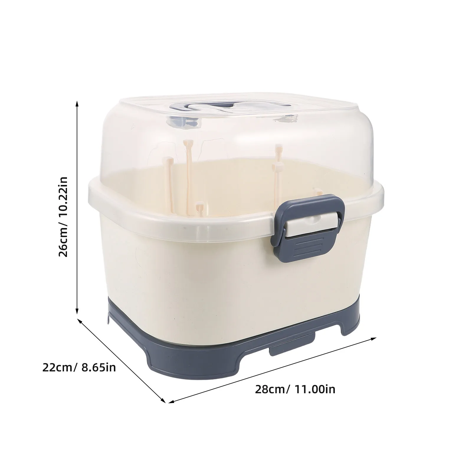 Baby Bottle Drying Rack Storage Organizer Cover Grip Portable Kitchen Cabinet Countertop Dryer 11x10.2x8.6 Inches Dustproof