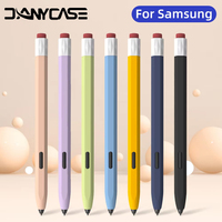 Vintage Pencil Case For Samsung Galaxy Tab S6 Lite S7 & S8 & S7 Plus & S7 FE & S8 Plus Liquid Silicone Stylus Pen Cover