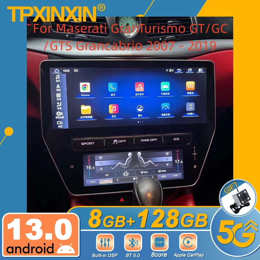 For Maserati GranTurismo GT/GC/GTS Grancabrio 2007 - 2019 Android Car Radio Multimedia Video Player Wireless Carplay Autoradio