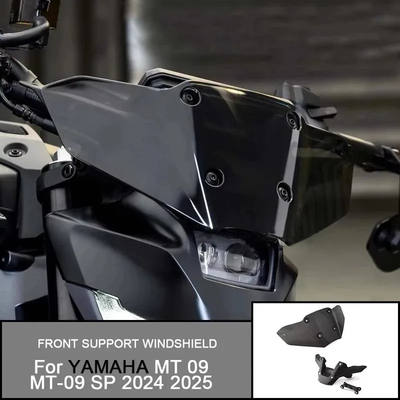 

Для YAMAHA MT 09 MT-09 SP 2024 2025 аксессуары для мотоциклов, передняя поддержка лобового стекла, дефлектор ветра, обтекатель нижнего