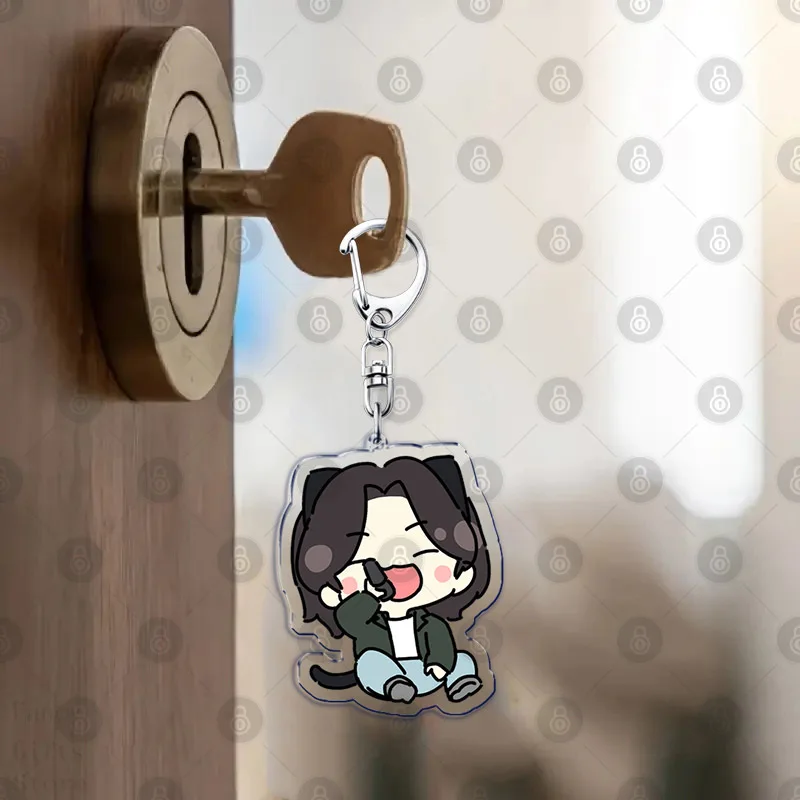 Kpop Cartoon Character Keychains Keyring for Accessories Bag Pendant Key Jewelry Fans Gifts