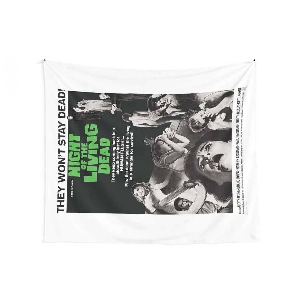 1968 Night of the Living Dead Poster Tapestry Home Supplies Korean Room Decor Outdoor Decoration Bedrooms Decorations Tapestry