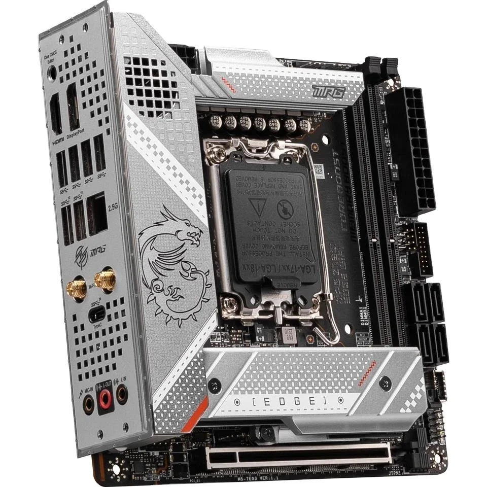 MPG Z790I EDGE WIFI   Motherboard LGA 1700  Z790 DDR5 SATA 6Gb/s Dual Channel M.2 Port Integrated Desktop