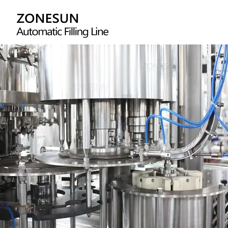 ZONESUN ZS-AFM 24000BPH Полностью автоматическая машина для наполнения ПЭТ-бутылок Минеральная вода Производство напитков Линия массового производства