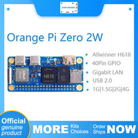 Orange Pi Zero 2 W 1GB RAM DDR4 Mini PC Allwinner H618 Orange Pi Zero 2W WiFi Bluetooth BLE SBC Single Board Computer Zero2W