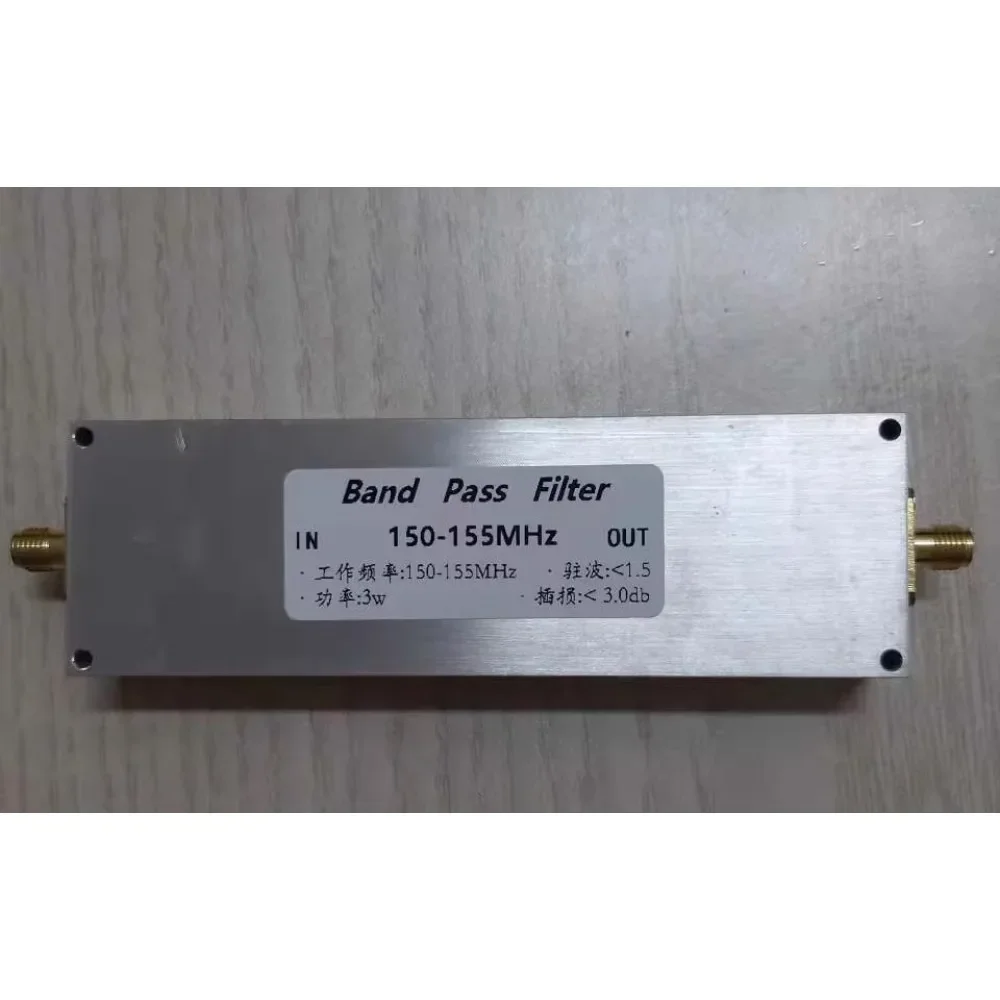 Filtro de paso de banda BPF 150-155MHz, para receptores, antiinterferencias, mejora la selectividad