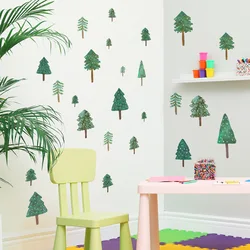 30*60cm Plant Tree Pine Wall Sticker Creative Aesthetic Art Living Room Bedroom Study Restaurant Decorative Mural Wall Sticker
