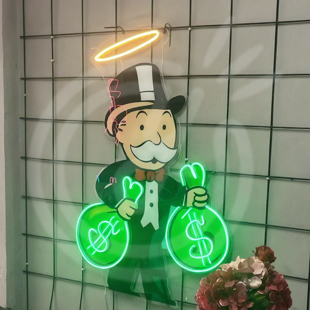 カスタムパターン印刷ネオンライトバレンタイン記念日寝室の装飾商業看板誕生日プレゼントパーティーバーの装飾