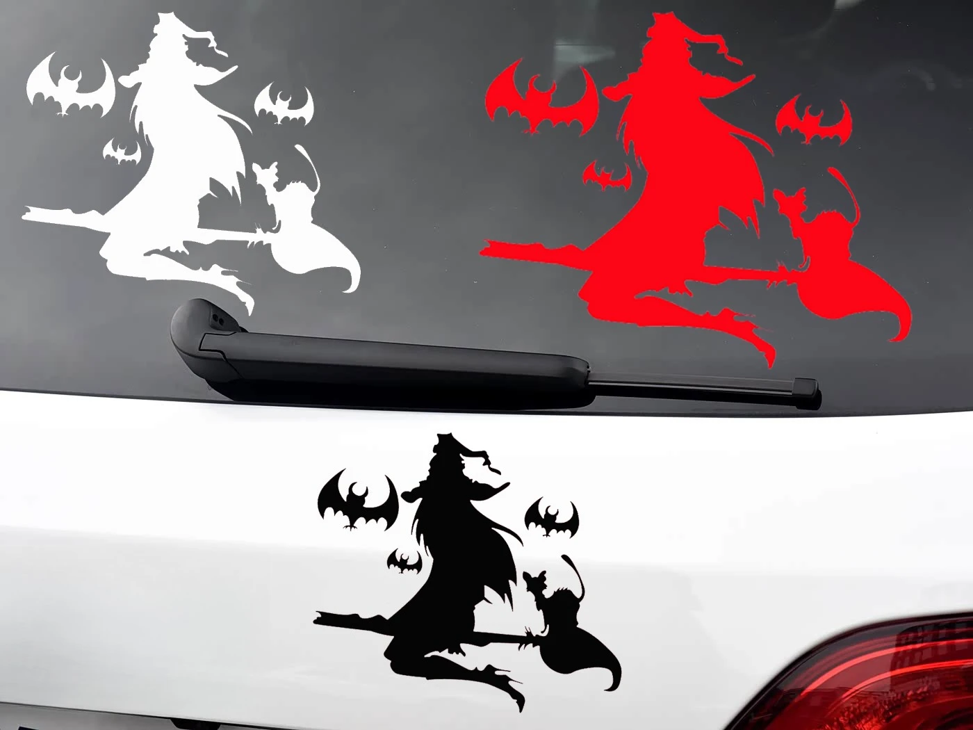 

Gothic Witch Car Stickers - Waterproof Scratch Resistant Vinyl Decals for Auto Window Bumper Motorcycle Gothic Girl Decoration