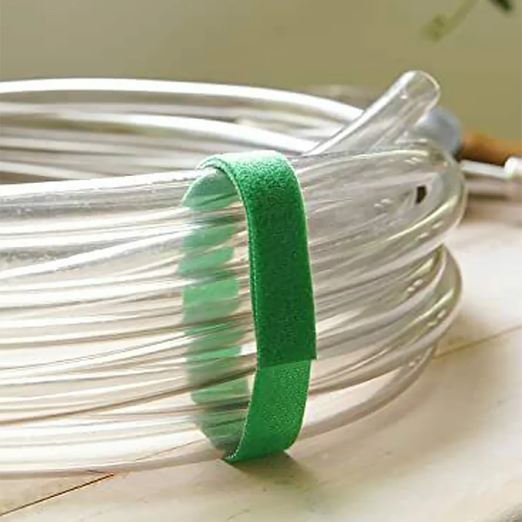 Рулонная лента для завязывания растений, регулируемая садовая универсальная черная лента