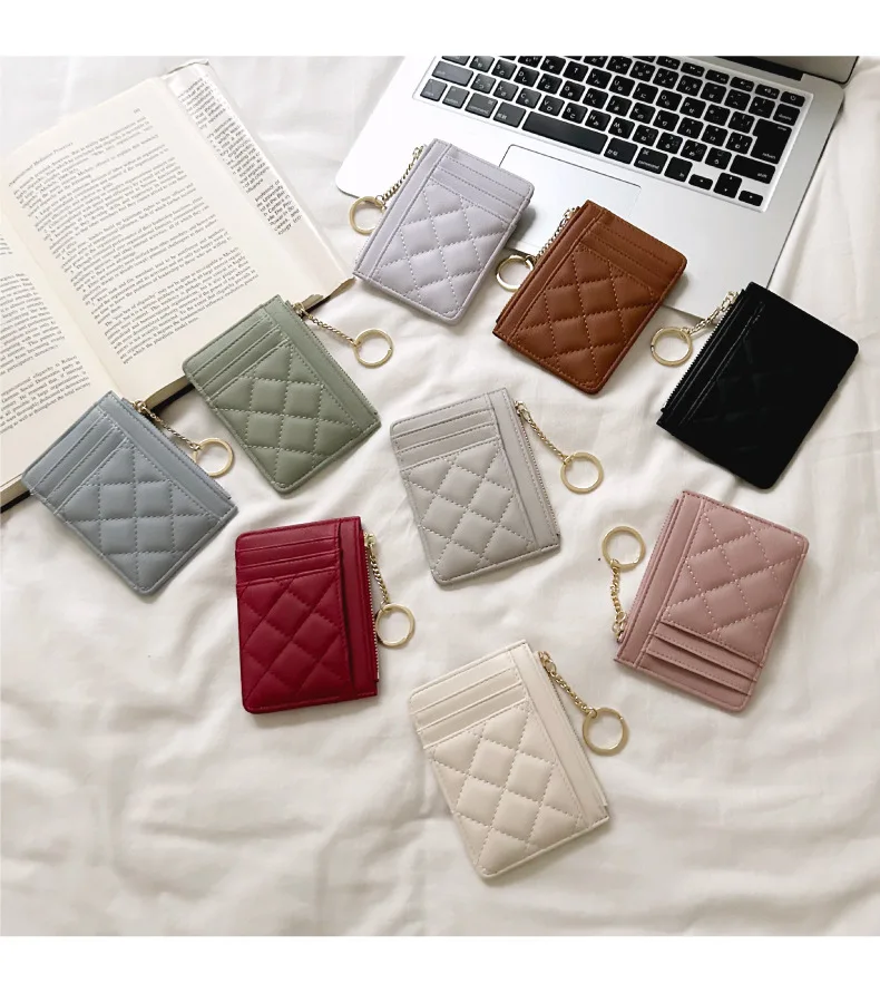 2026 Luxury Design Wallets for Women Multi-Function Card Holder PU Leather Female Small Card Bag Short Women's Purse
