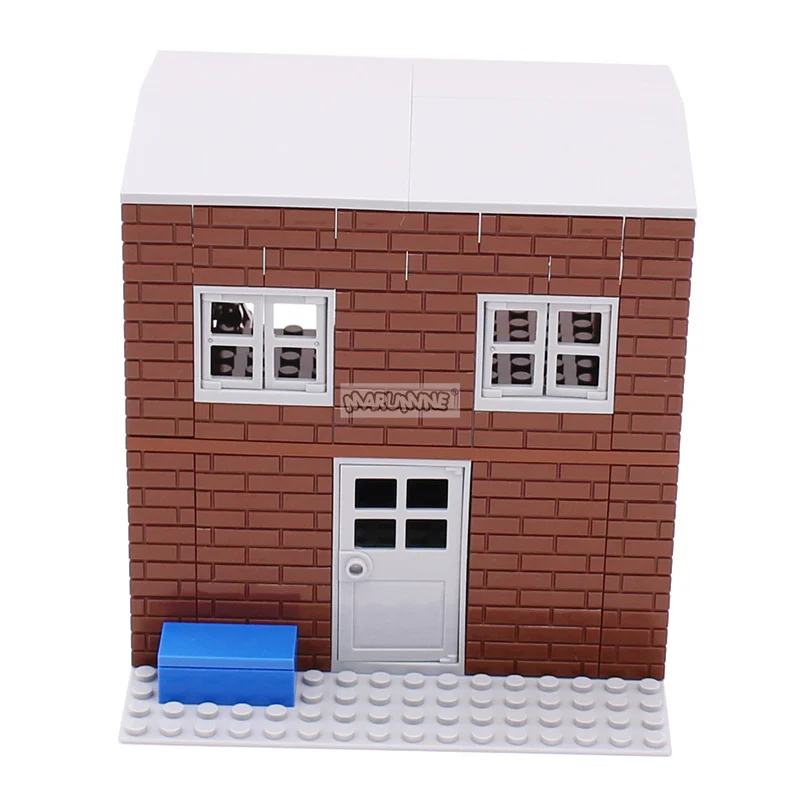 Marumine MOC 188PCS Classic Military WWII DIY roved Mansion House Creative Building Kids Toy Model Set Parts Christmas