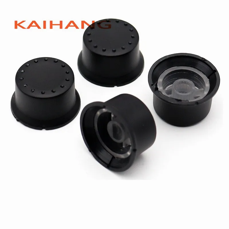 5 adet 25*14mm ışık iletim topuzu potansiyometre topuzu amplifikatör ses düğmesi yuvarlak nokta ışık kılavuzu topuzu kap çiçek/D şekilli