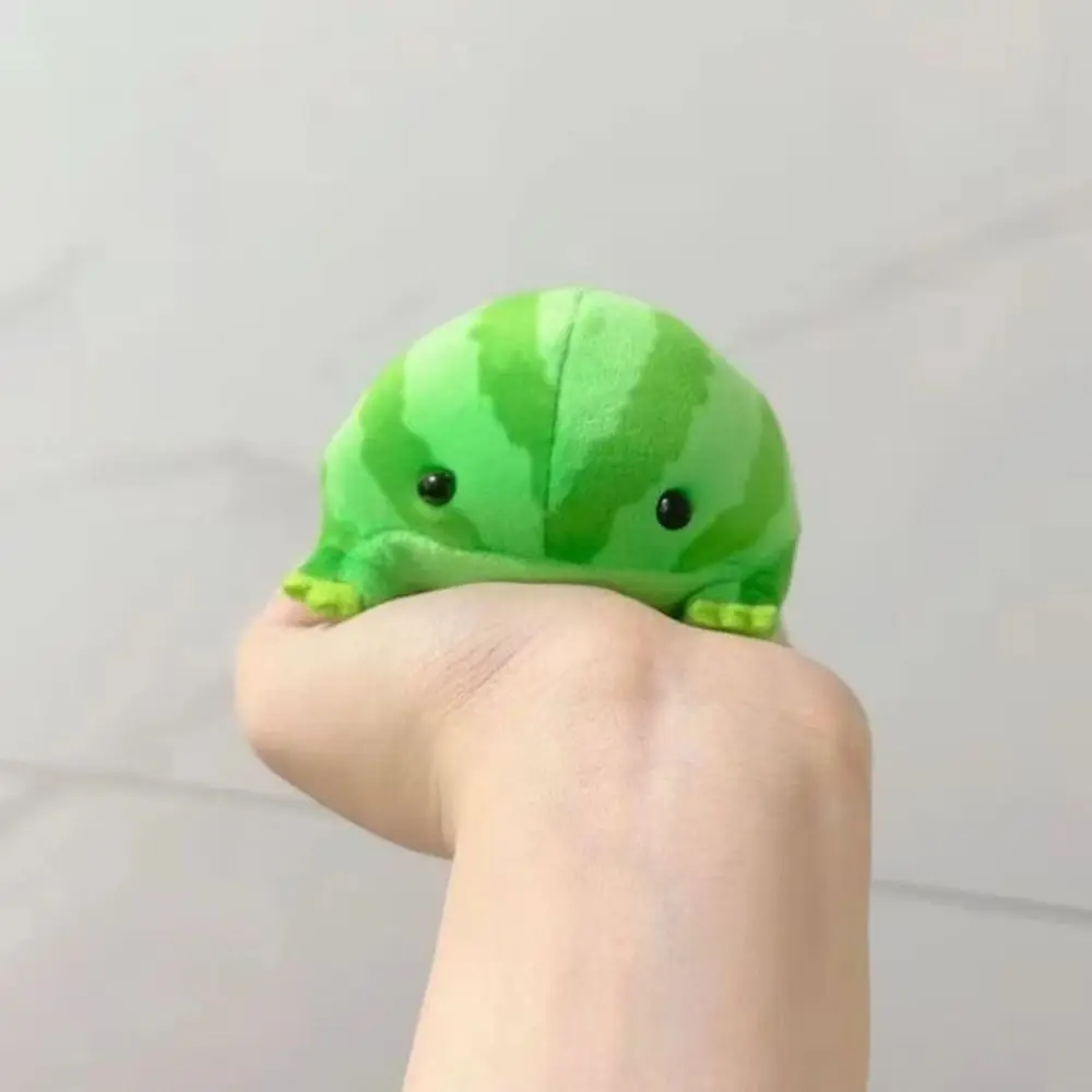 Cartoon Style Green Frog Green Color Soft Material Frog Keychain PP Cotton Fluffy Texture Stuffed Animal Birthday Gifts view 5