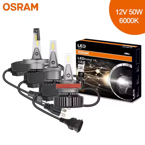 OSRAM HYZ Car LED Headlight H4 H7 H11 50W Bright 6000K White Lamps H1 H8 H16 HB3 HB4 HIR2 9005 9006 9012 Upgrade Turbo Bulbs