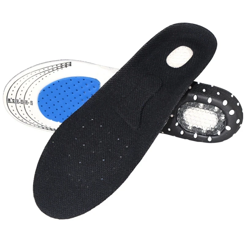 1 Pair Silicone Insoles Arch Support Thickening Shock Unisex Shoes Insole Comfortable Soft Foot Care Tool Inserts & Cushions