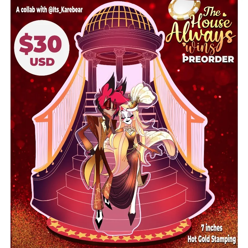 

Acrylic Standee for Hazbin Hotel Alastor Queen Bee Helluva Boss Acrylic Figure for Collection and Decoration Fan Gift Daily Use