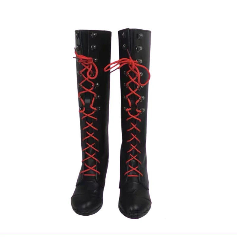 

Junko Enoshima Anime Cosplay Shoes Custom Made High-top lace-up boots Customized