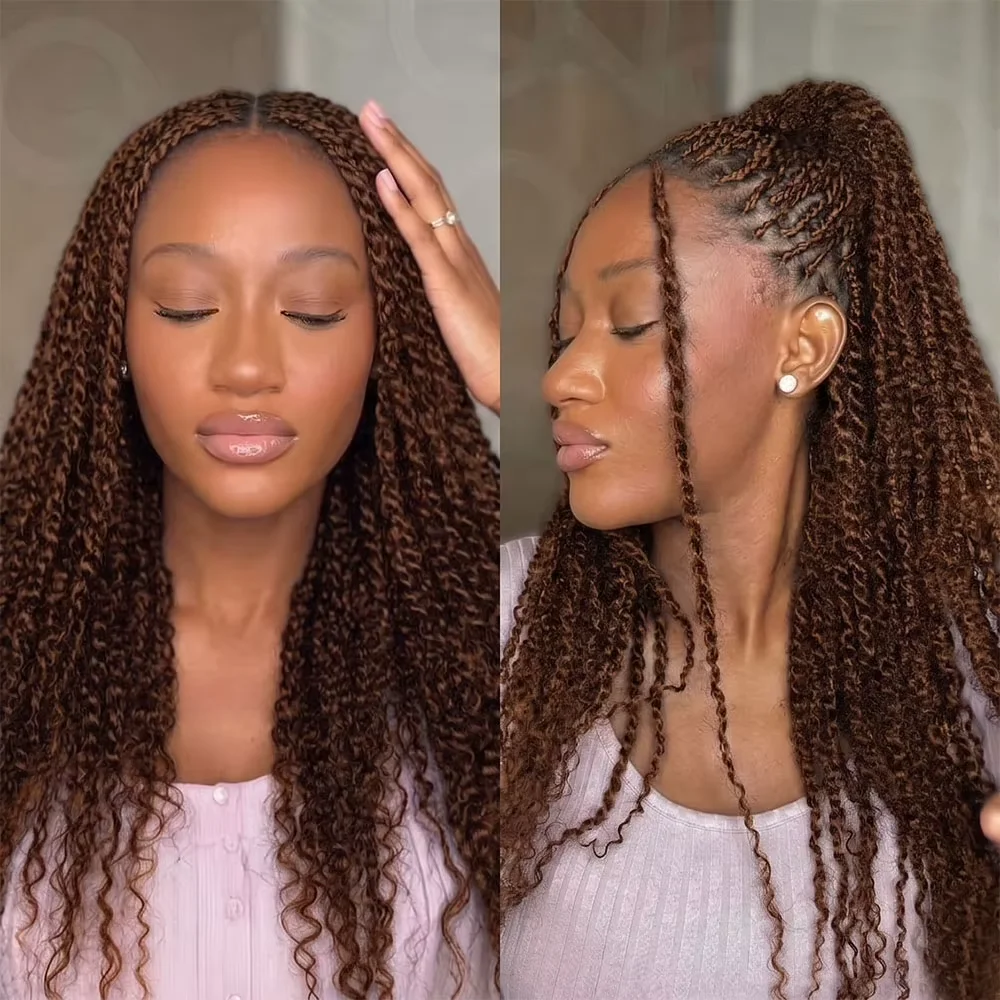 14-18 Inch 30# Medium Auburn Afro Kinky Curly Bulk 100% Human Hair 100g 4B Coily For Twists Locs/for Braiding Twists Dreadlocks 2 3 4 PCS Remy Human Hair Extensions