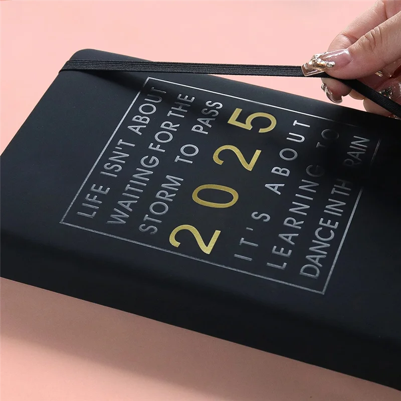 

AT82-January-December 2025 Planner Language Notebook A5 School Agenda Planner Weekly Monthly Diary Organizer