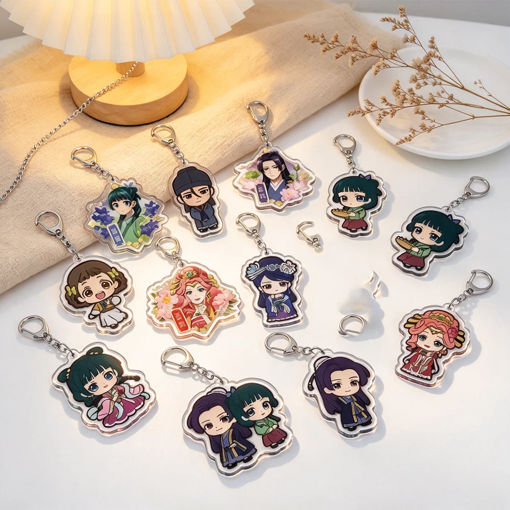 for The Apothecary Diaries Anime New Peripheral Gyokuyo Jinshi Maomao Gao Shun Acrylic Keychain Cute Backpack Pendant Fans Gift