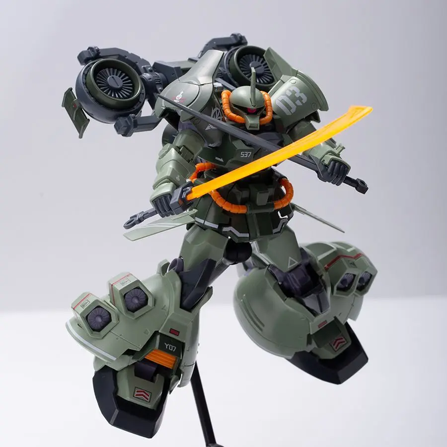 

Yinli Model HG 1/144 Assemble Model Kit Flying Tiger Black Dog Team Leader Color Figure Comes With Backpack And Large Knife