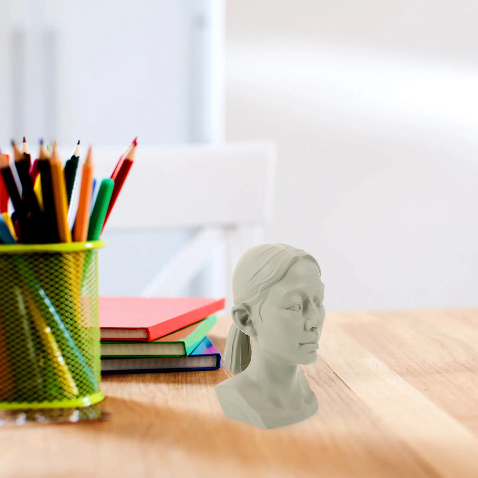 

Гипсовая портретная скульптура: классический маленький бюст для рабочего стола, устойчивое основание, художественный эскиз, реквизит для фотосессий, декор для дома и офиса