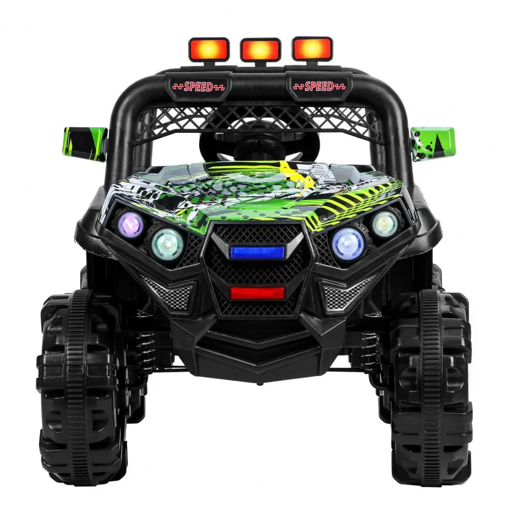 Auto da corsa per bambini da 12 V, auto da gioco quad ATV a 4 ruote, auto elettrica per bambini, velocità massima 1,8 MPH, pneumatici scorrevoli, maniglie in gomma