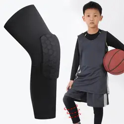 Kids Sports Knee Pads Compression Brace Volleyball Basketball Knee Pad For Gym Training Knee Support Protector Soccer Shin U4V6