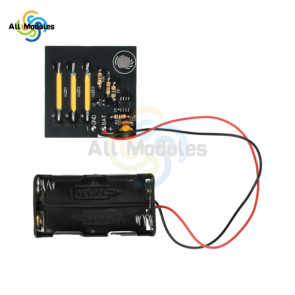 Touch Stepless Dimming Electronic Soldering Kit Fun Welding Practice Project DIY Hobbyist Holiday Gift