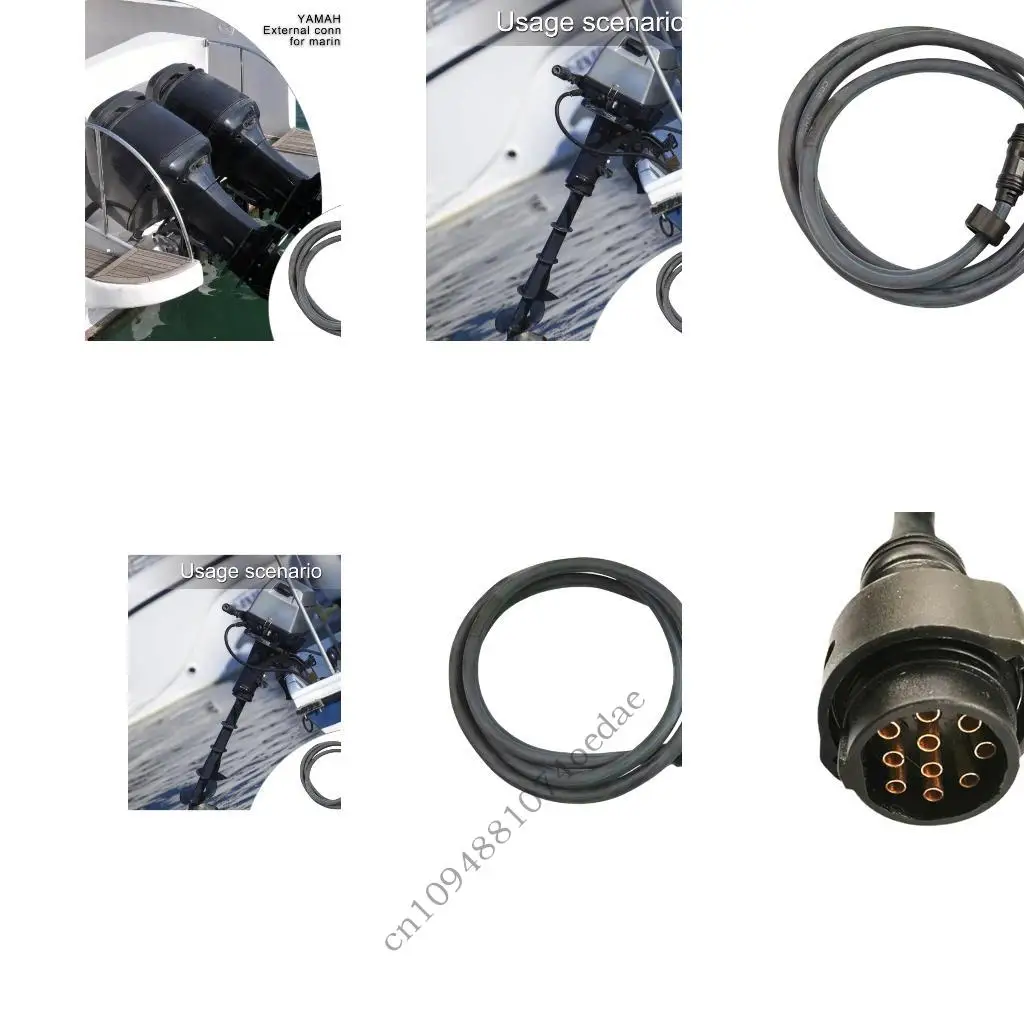 2 Meter 10 Leader Marine Cable Reinforced PVC Sheathing For Strengthened Vessel Control Structure Stability 