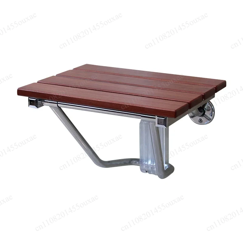 Multipurpose Foldable Wall Mount Wood Stool Bathroom Shower Seat Wall Hanging Bench for Shower Living Room Shoe Changing