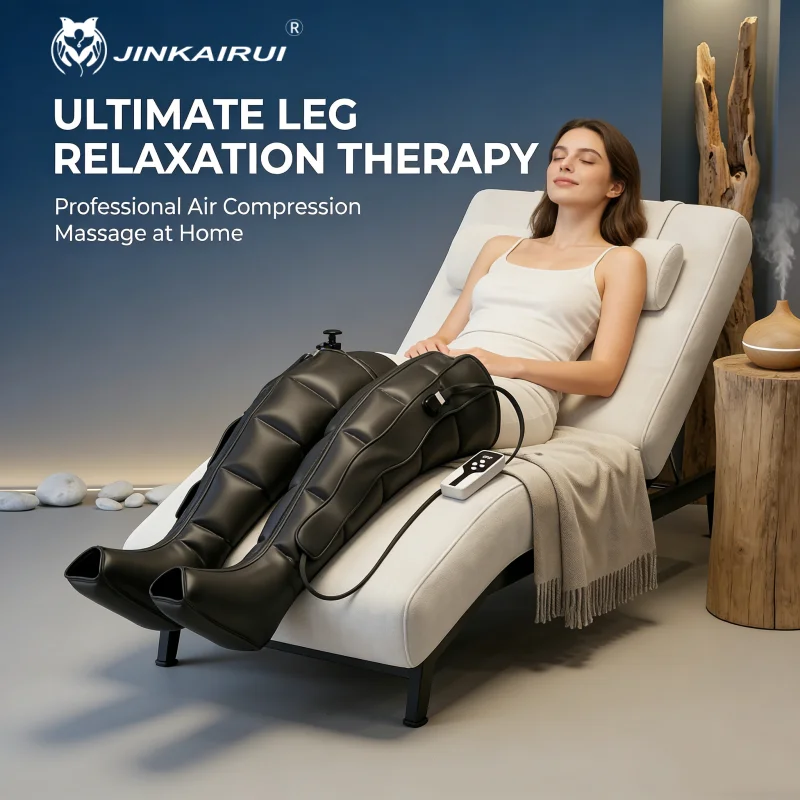 Rechargeable Leg Massager With Air Pressure Design Massage Boots It Massages Compresses the Legs to Provide Deep Relaxation