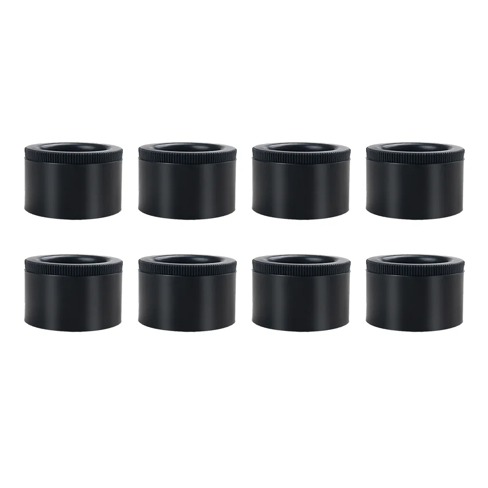 

8 Pcs ABS Black Cabinet Feet for Furniture Accessories Adjustable Pads Bookcase Durable Soft Cabinet Feet Pads Household