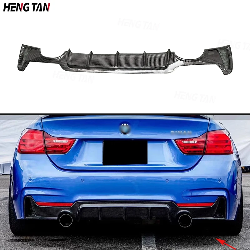 

For BMW 4 Series F32 F33 F36 M Sport 420i 428i 435i M Style Car Rear Bumper Lip Diffuser Spoiler Parts Carbon Fiber Body kit
