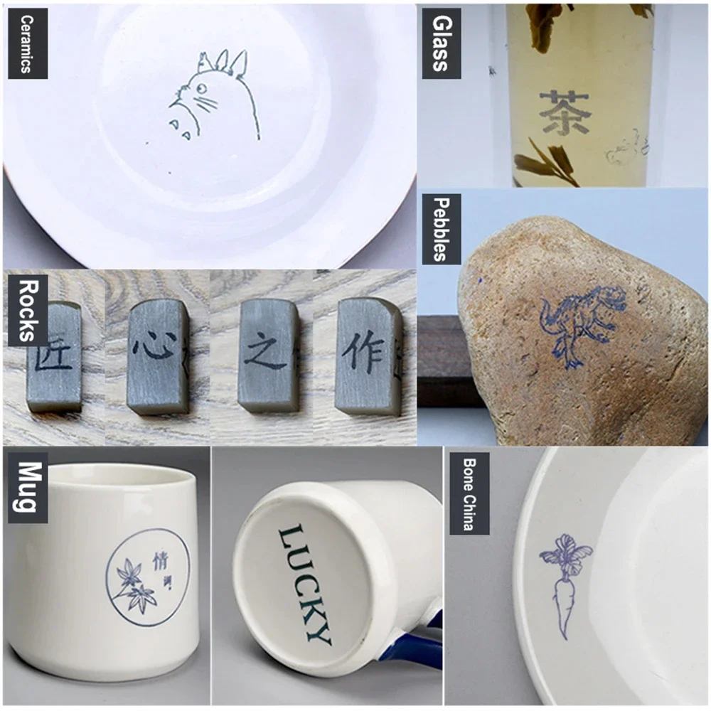 ورق نقش بالليزر عالي الجودة قطعة واحدة - مثالي للسيراميك والزجاج والمعادن - ملحقات آلة النقش والقطع بالليزر