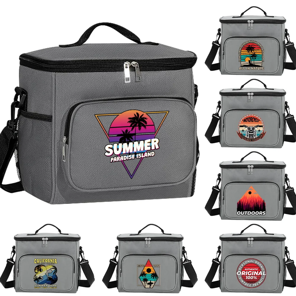 Portable Handheld Lunch Bag Single‑shoulder Lunch Bag Handheld Storage Bags Outdoor Travel Handbag Cooler Box