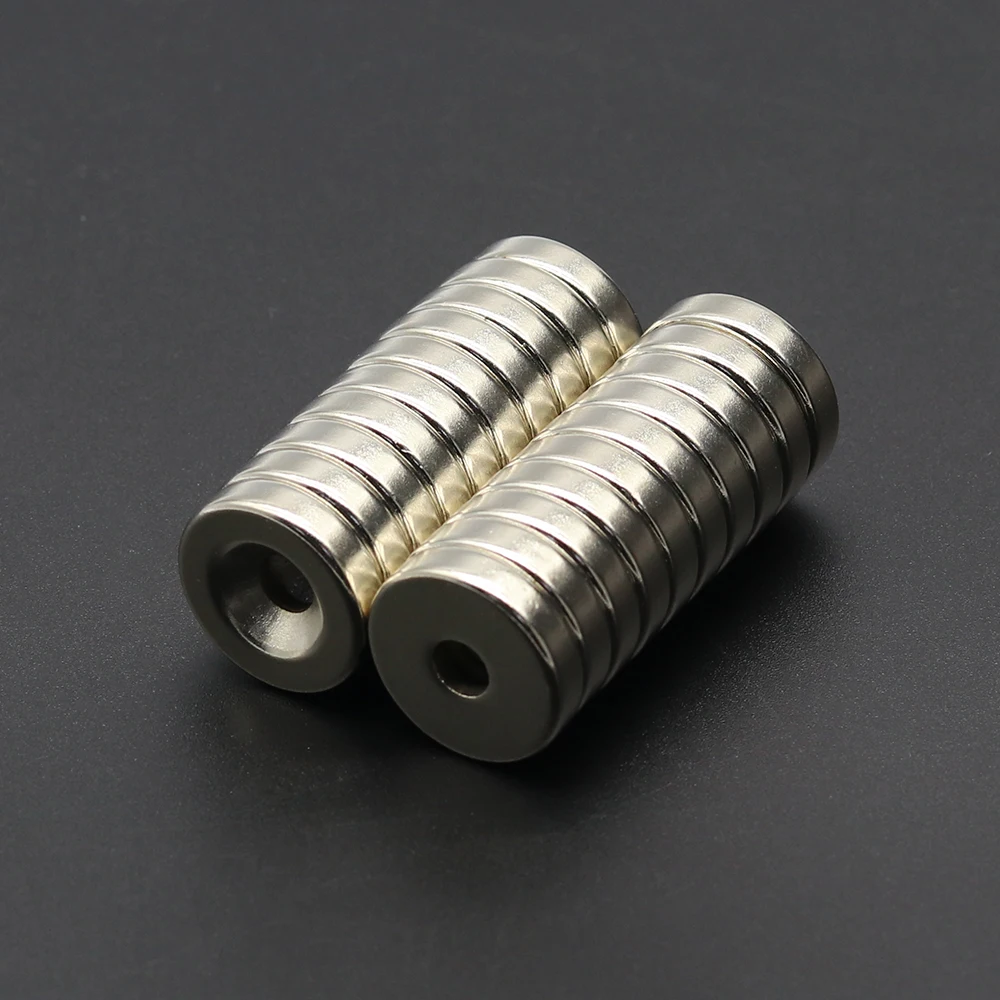 2/5/10/20Pcs Round Magnet 20x5-5 MM Neodymium Magnet N35 Permanent NdFeB Super Strong Powerful Magnets imans 20x5 Hole 5