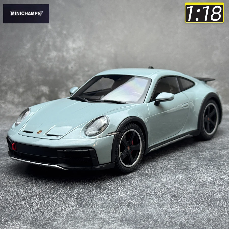 【ミニカー 美品】1/18 ミニチャンプス ポルシェ 911 ダカール 2022 Minichamps Porsche 911 Dakar 2022 - Blue 1:18 model car