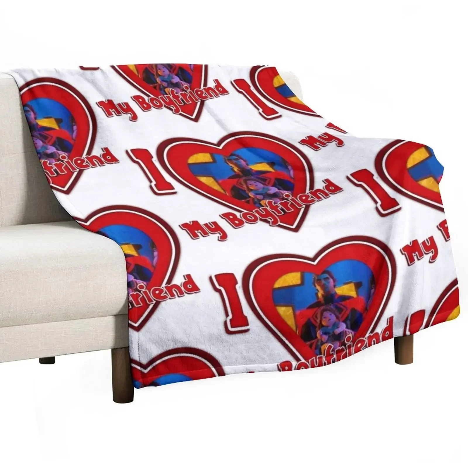 I love my boyfriend, Miguel O’hara’s with Mayday Throw Blanket Decorative Sofas Plaid on the sofa Blankets